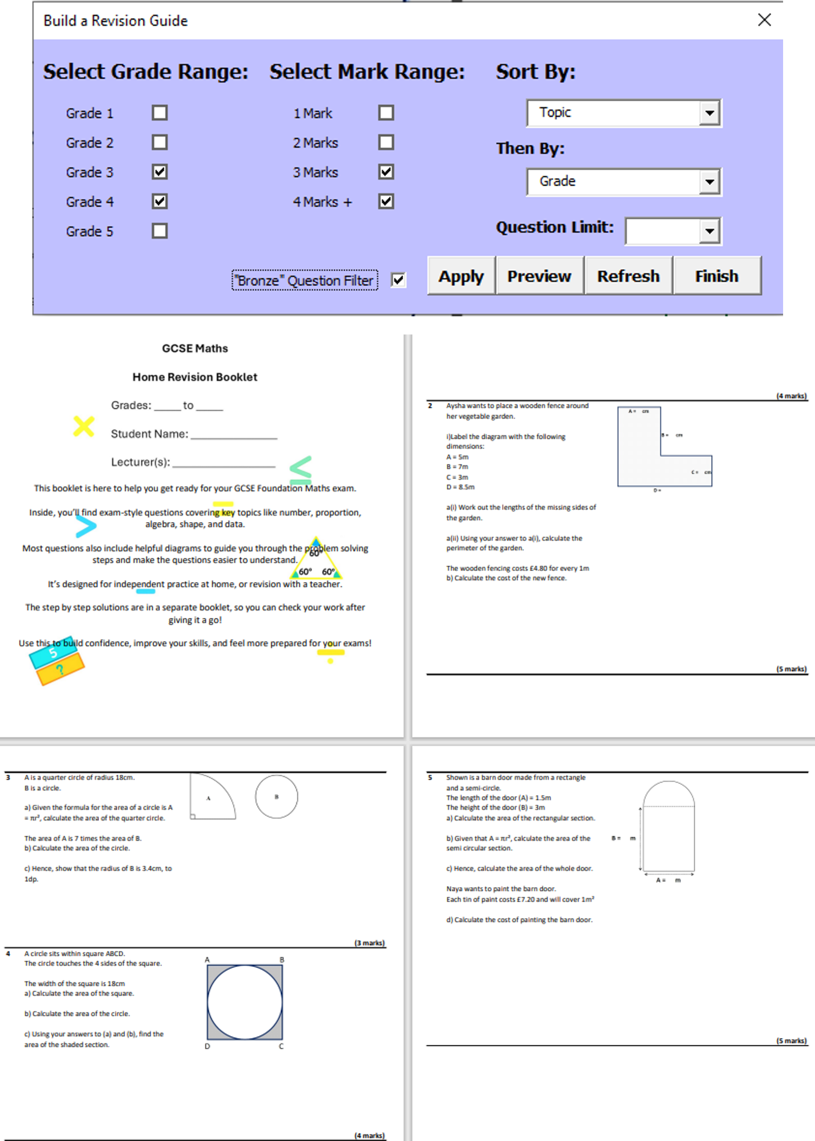 Quizmaster Revision Guide Example